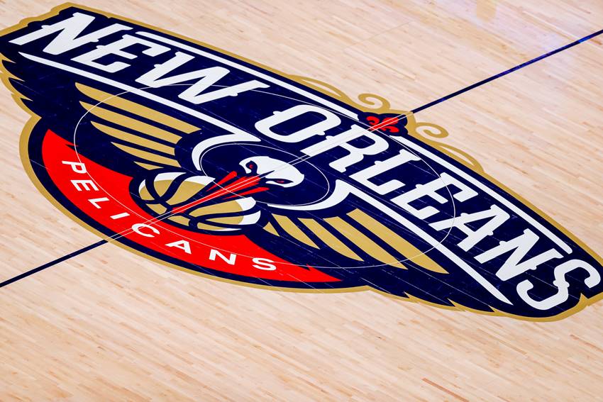 Pelicans logo court