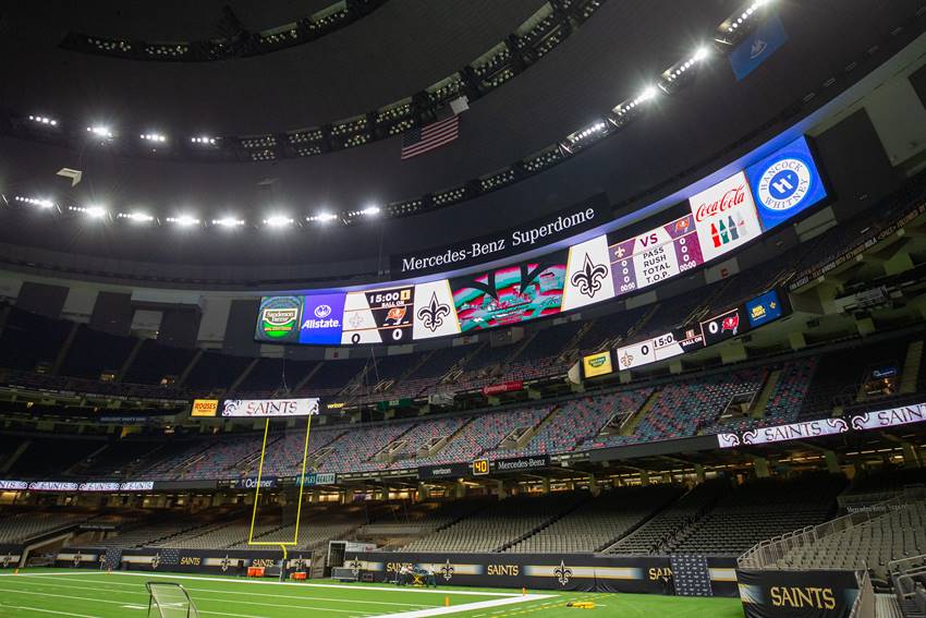 Saints Football in Superdome