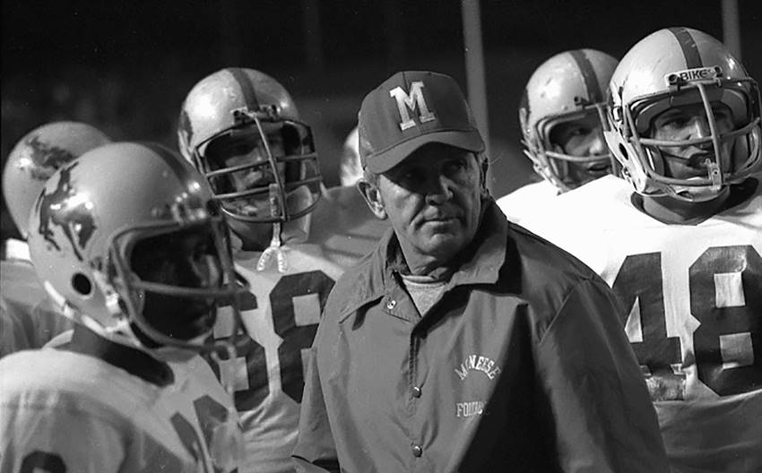 McNeese coach Ernie Duplechin at 1979 Indy Bowl