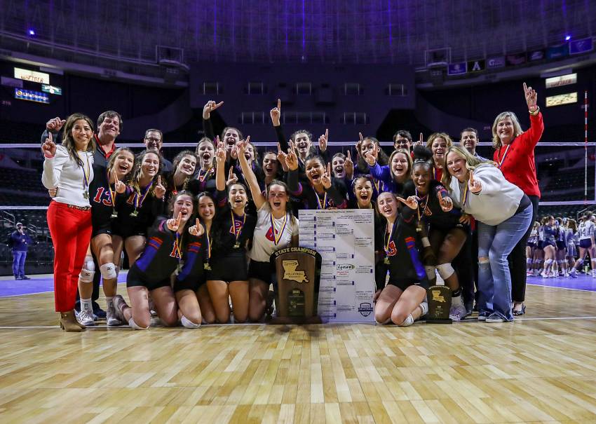 Country Day volleyball state champions