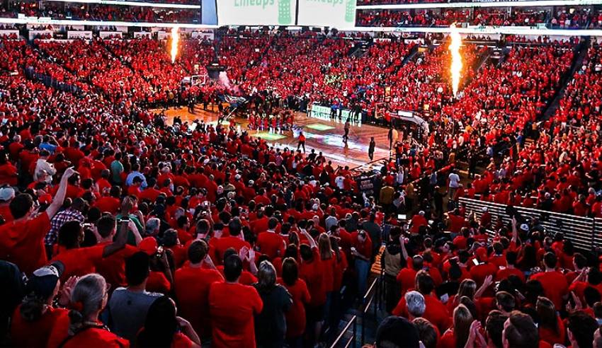Pelicans Red Out home game