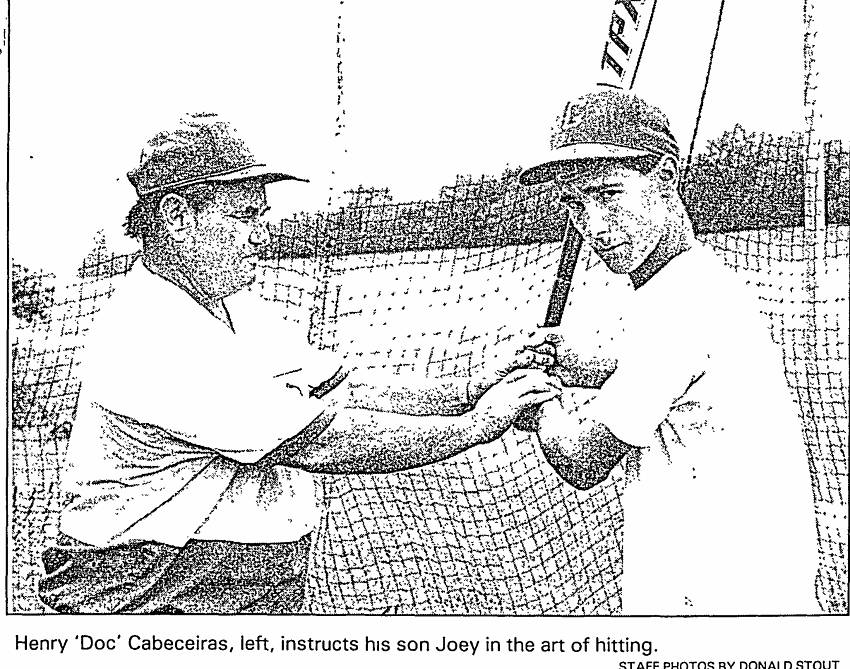 Doc Cabeceiras instdructing Joey Cabeceiras (1989-06-23)